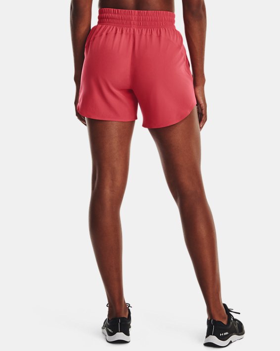 Shorts tejidos de 13 cm UA Flex para mujer, Red, pdpMainDesktop image number 1
